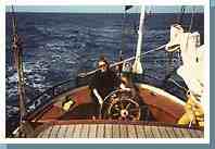 Liesbet aan het roer